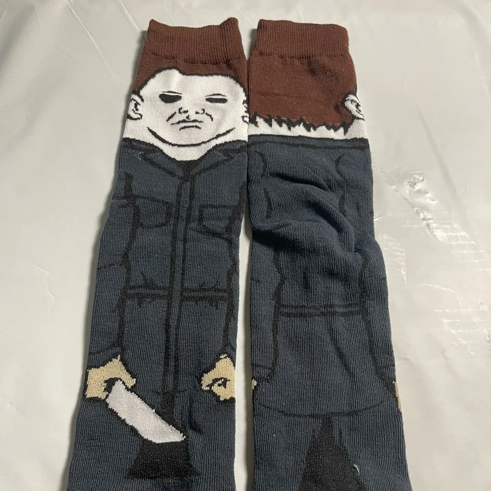 COPY - Horror Scary Movie Halloween Novelty Character Socks Mens Boys Size 7-10 - Picture 1 of 1